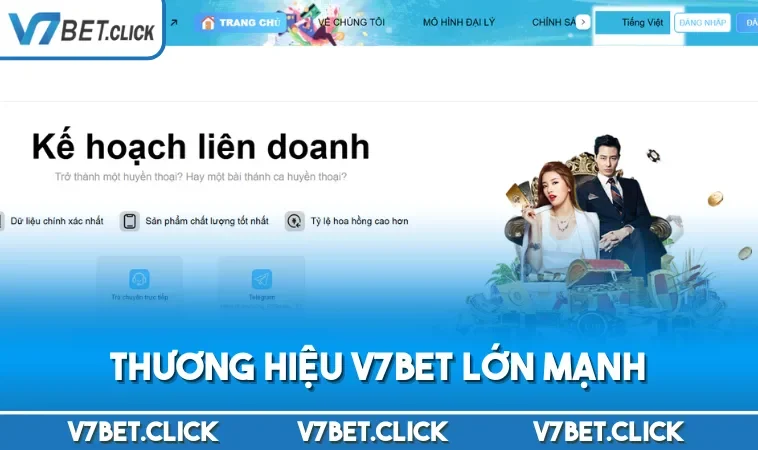 Thương hiệu V7BET  lớn mạnh